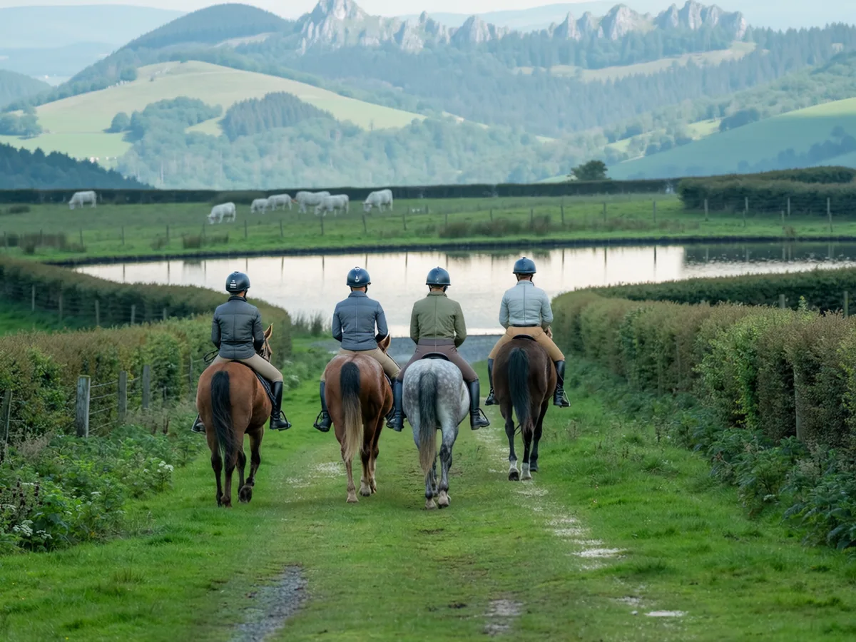 Balade à cheval en Isère, autour de Viriville